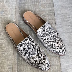 The frances loafer mule in spotted calf hair Clearance